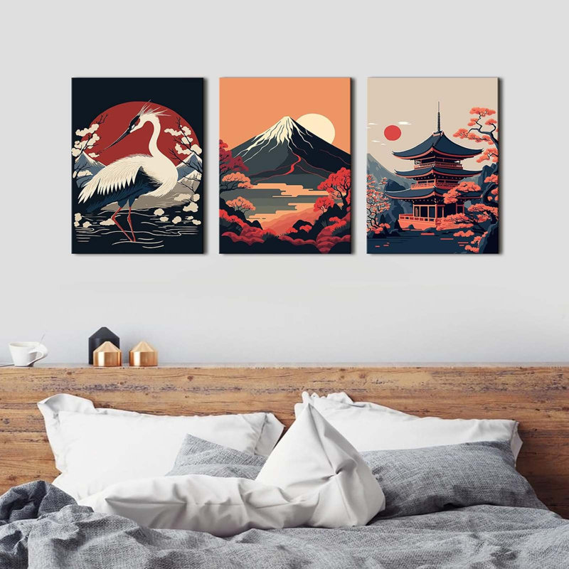 3 Piece Wrapped Canvas Wall Art