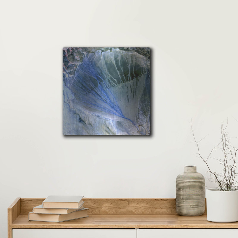 «Earth As Art Alluvial Fan» par la NASA Earth As Art, H 12 po x l 12 po