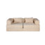 Canapé à compression, canapé-lit convertible au sol avec structure de forme fixe, canapé modulaire sans os sans causeuse, sans assemblage requis, tissu chenille, pour la chambre à coucher du salon-1151114315