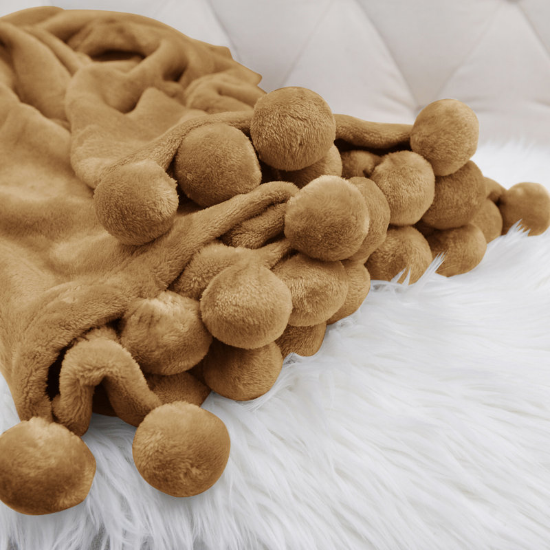 Kids Unisex Reversible Sherpa & Fleece Throw - Amphora 50" x 60"