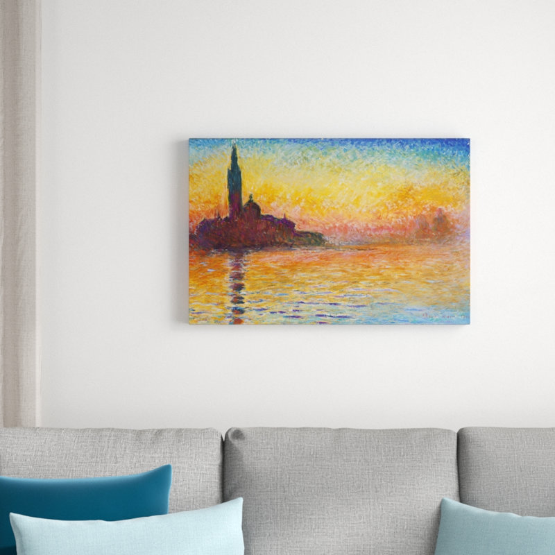 San Giorgio Maggiore by Claude Monet - Wrapped Canvas Print, 51cm H x 77cm W