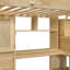 Lit mezzanine avec bureau intégré et escalier-1142914709