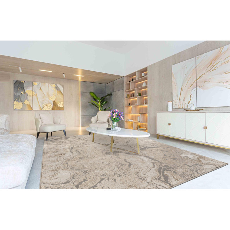 Aniyyah Abstract Area Rug, Rectangle 200 x 290 cm