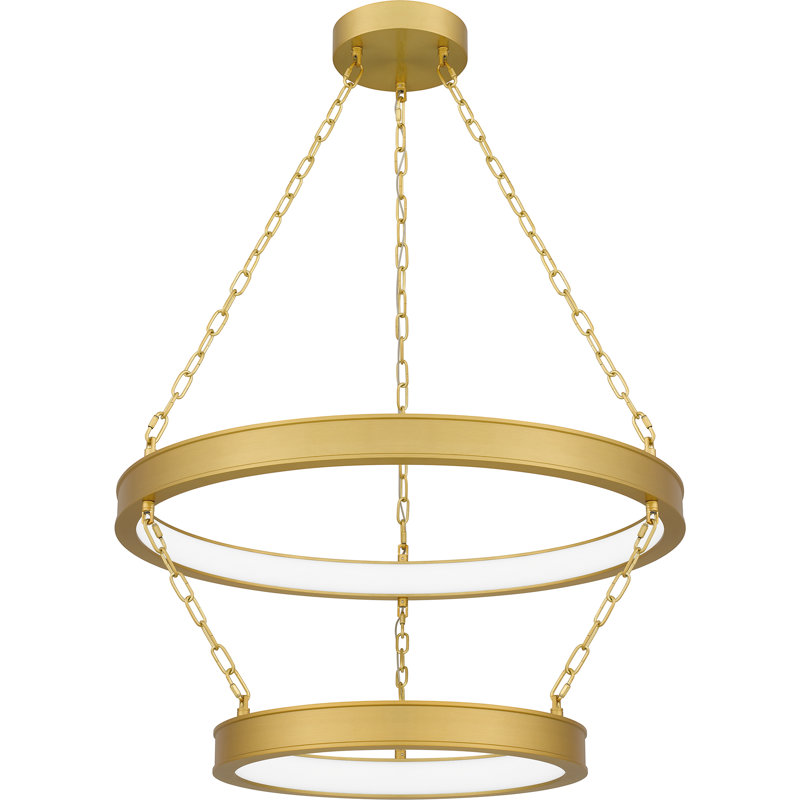 Amaryl Integrated LED Antique Brass Pendant Light