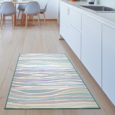 Tapis bleu Waves Ocean