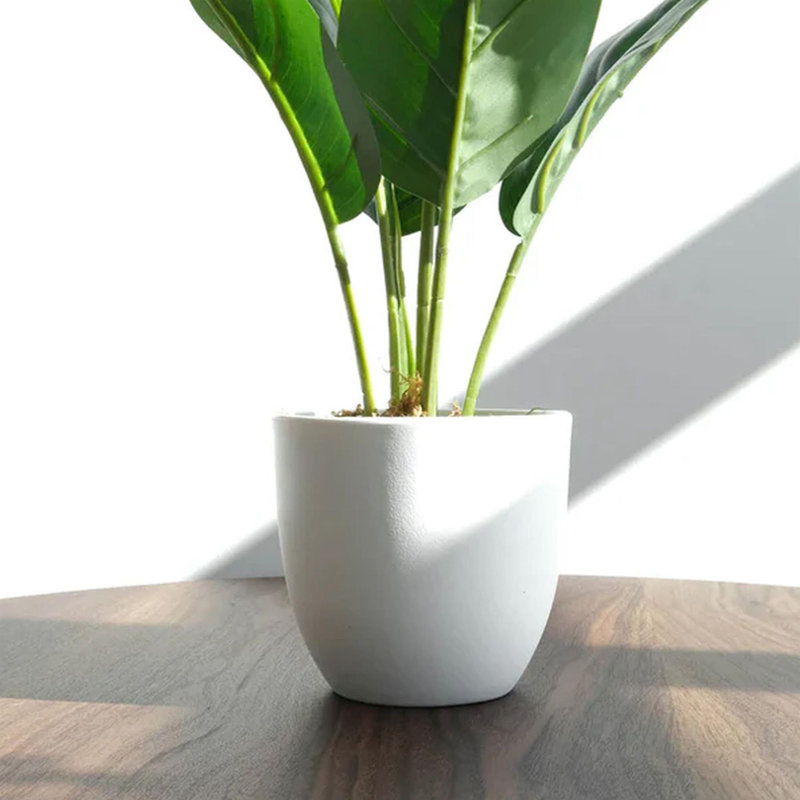 Artificial Potted Foliage Plants 45cm Faux Ficus Plant in Pot Liner