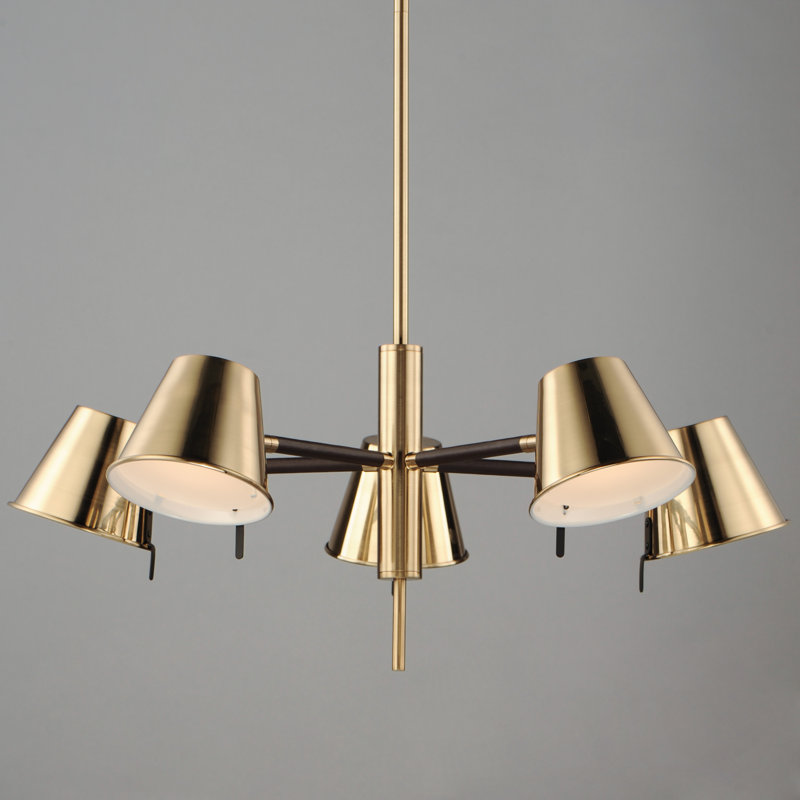 Lustre géométrique unique à 5 lumières Beedeville