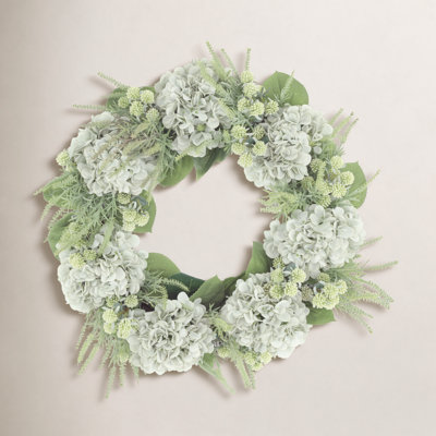 The Holiday Aisle® Sofia 24" Hydrangea Wreath