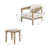 Harmonti Patio 3-Piece Aluminum Conversation Set With Cushions And Side Table