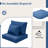 Outdoor 4" Thick Replacement Cushion Set Seat/Back Cushion (Set Of 3 Seats , 3 Backs , 2 Short Backs)-1775352323