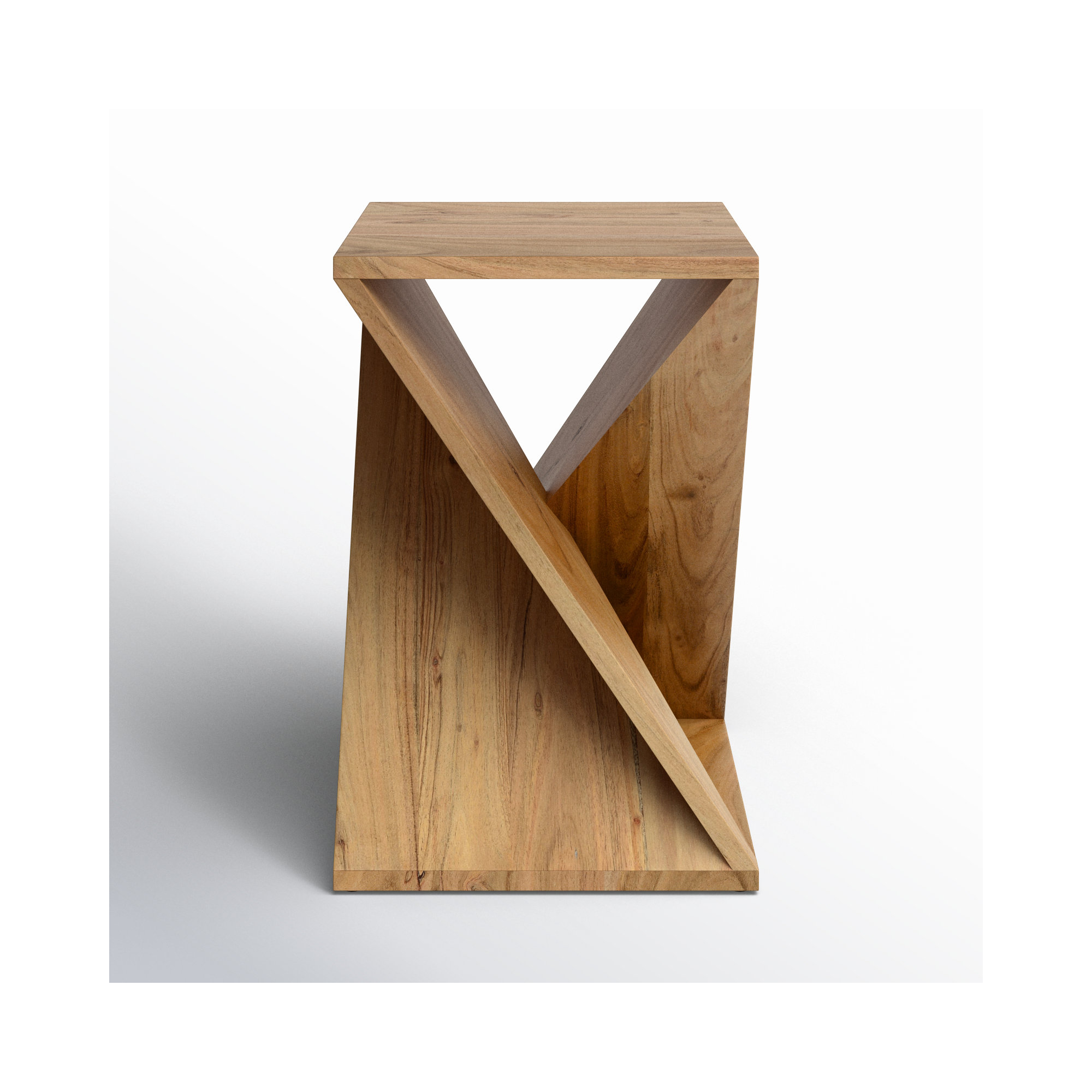 Rivera Solid Wood End Table, Natural