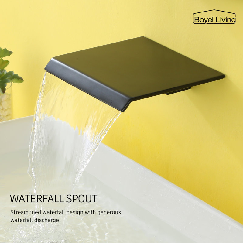 Wall Mounted Optional Single-handle Bathroom Faucet, Black