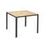 Ensemble de table de salle à manger toutes saisons 5 pièces, ensemble de conversation pour patio avec trou de parasol, rotin extérieur, couleur café