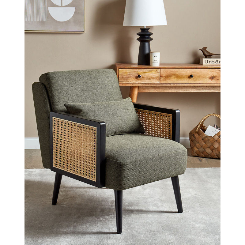 Alviani Upholstered Armchair, Green