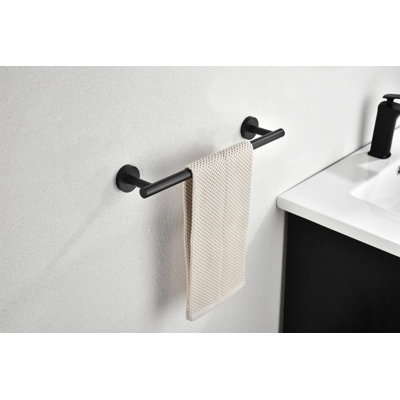 6 Piece Stainless Steel Bathroom Towel Rack Set Wall Mount