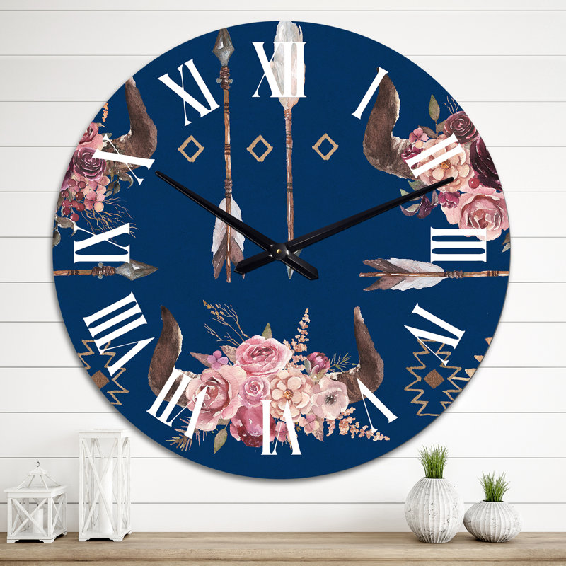 Horloge murale boho, Grand