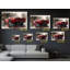 Reproduction d'art sur toile rouge 288 GTO rouge - voiture de course dynamique-1724545012