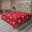 Corail foncé et caramel pâle / motif floral