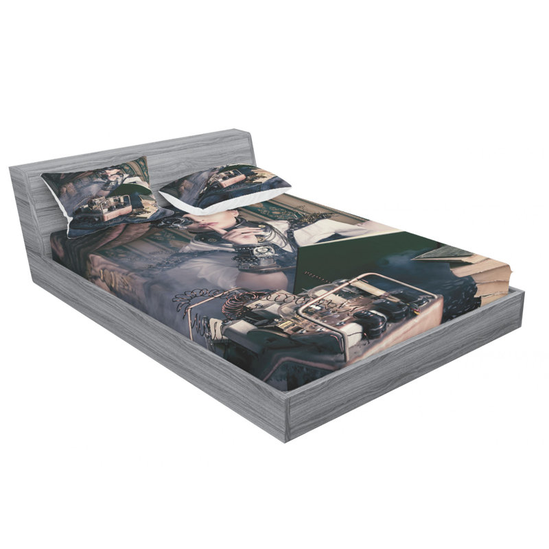 Microfiber Sheet Set, Queen Sheet Set with Fitted Sheet