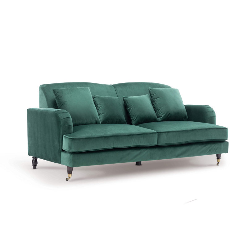 Penermon Roll Arms Sofa, Bottle Green, 3