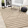 Tapis brun crème Fresno