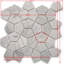11" x 11" Marble Random Mosaic Wall & Floor Tile