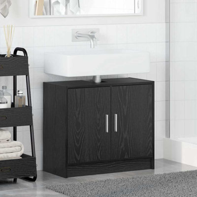 Sink Cabinet With Door 63 X 29 X 55 Cm Engineered Wood