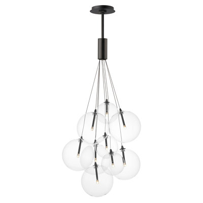 Luminaire suspendu en forme de globe à 9 lumières Alhowra
