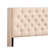 Transitional Queen Bed In Beige