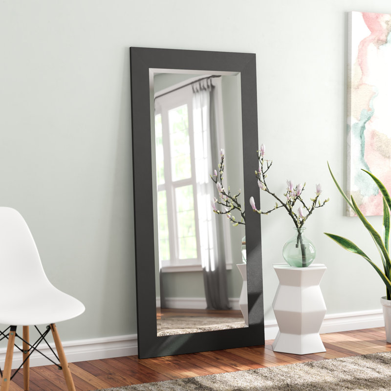 Miroir décoratif moderne et contemporain Lomax, Noir