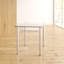 Laurent Glass Steel Writing Desk