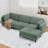 L-Shaped Sectional with Reversible Ottoman -1786205737