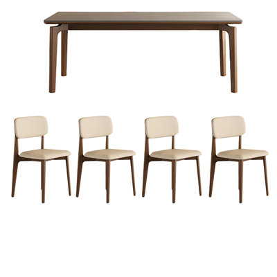 Combinaison de table et de chaise simplifiée