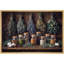 «Hanging Herbs and Spice Pots Vintage Kitchen Still Life», images de cuisine, impression sur toile encadrée, impression numérique-131636237-131636231