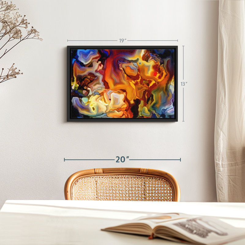 Abstract Stained Glass Canvas Print, 19" H x 13" W