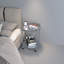 Table basse ronde avec roulettes