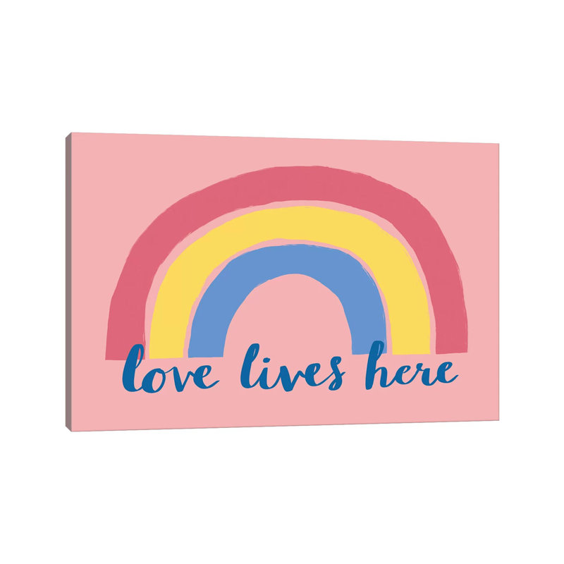 Love Lives Here by Nancy Mckenzie - Wrapped Canvas Print, 66.04 cm H x 45.72 cm W
