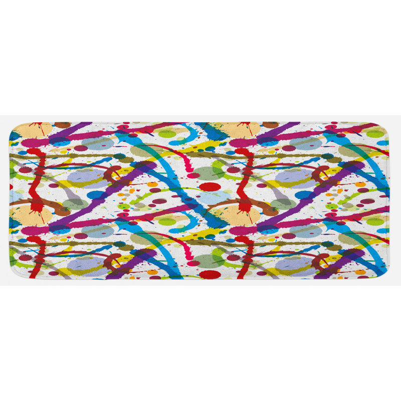 Tapis de cuisine multicolore multicolore