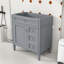 Meuble-lavabo élégant avec tablettes et tiroirs réglables-1579370700