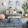 Dazzle Oriental Synthetic Area Rug
