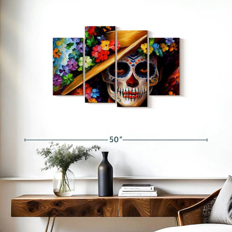 Lelend Day Of The Dead Woman I, 22" H x 36" W