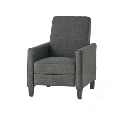 Upholstered Adjustable Recliner Armchair With Extendable  Footrest