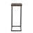 Gateshead Jamestown C-Shaped for Accessability Side End Table Ashwood Rustic Wood Grain and Metal-333122306