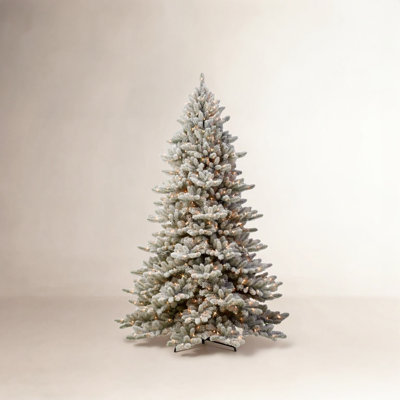 Pre-Lit Artificial Flocked Christmas Tree