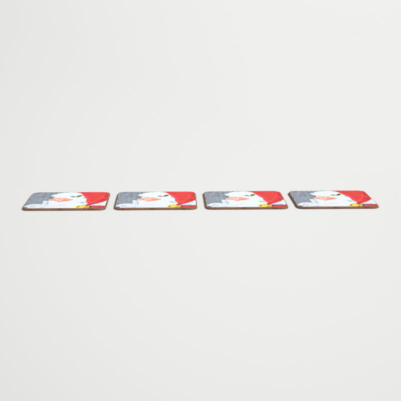 Santa Hardboard Coaster
