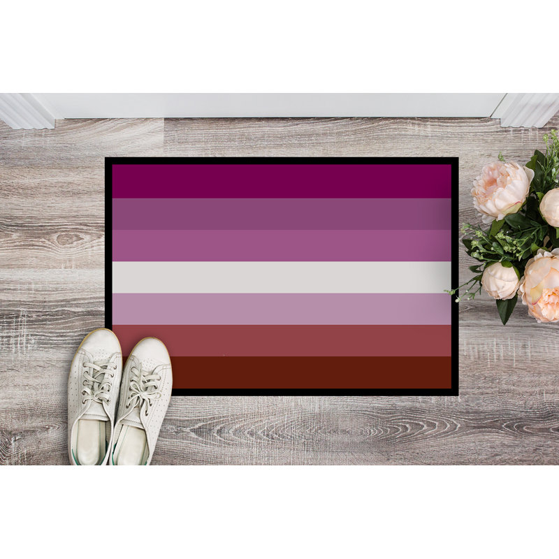 Tapis de porte USA Gay Pride, l 24 po x L 36 po, Fierté lesbienne