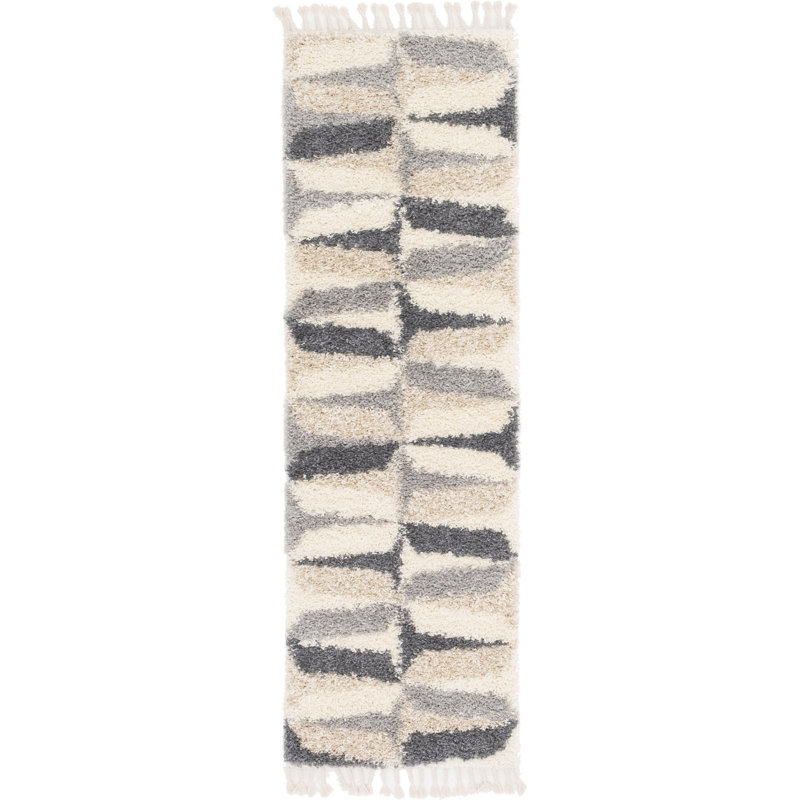 Mitzy Geometric Indoor Rug, Runner 2'7" x 8'2"