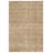 Geometric Machine Woven Polypropylene/Polyester Area Rug in Gold/Taupe-255328630