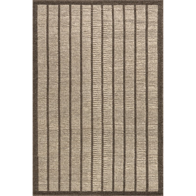 Eva Block Stripe Wool Area Rug