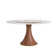 Rader Farmhouse Round Dining Table With Removable Lazy Susan Turntable For 6-8